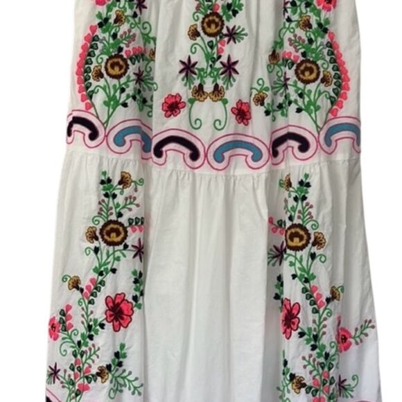 Anthropologie Embroidered Off-The-Shoulder Maxi Dress S - Picture 7 of 9